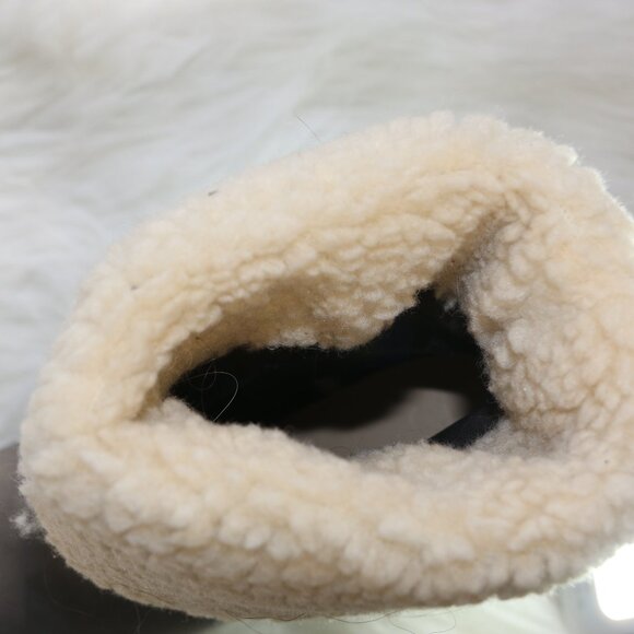 JustFab Cameron Sherpa Bootie – Magnet Grey with White Fur 🤍 - Picture 7 of 10